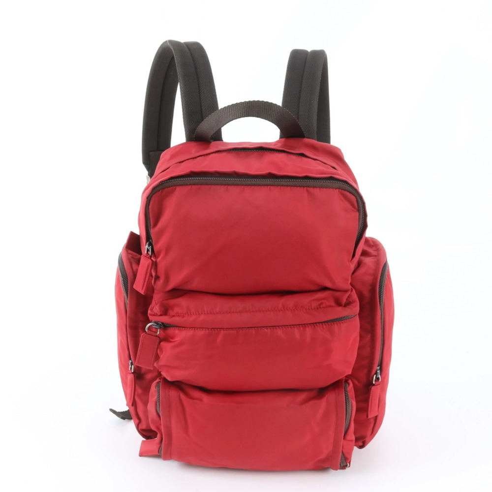 Excellent condition Prada Tessuto nylon and leather backpack/handbag for men.